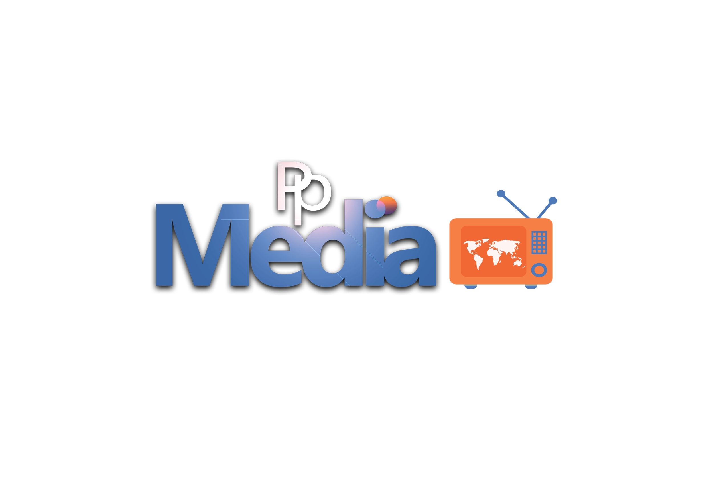 PP Media TV Logo orange without blue background